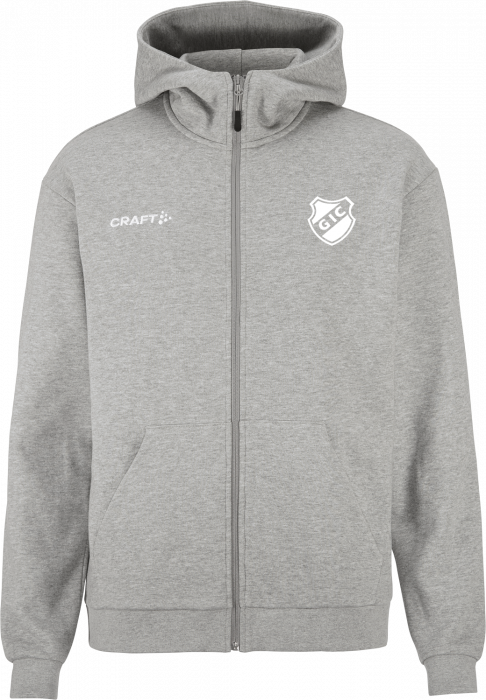 Craft - Glostrup Atletik Full-Zip Hoodie Men - Grå Melange DK