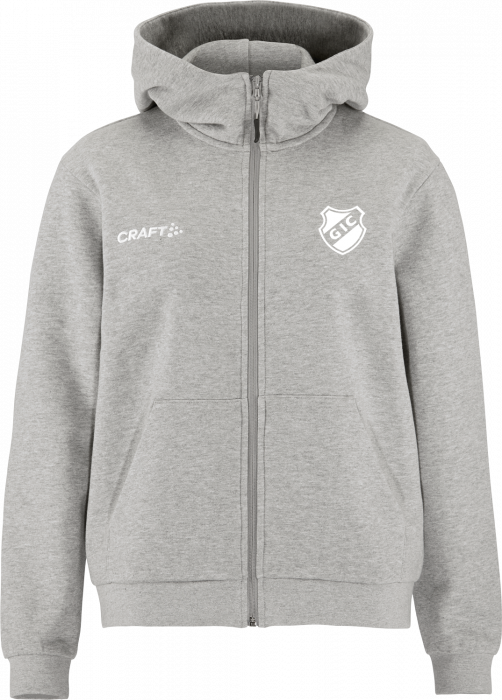 Craft - Glostrup Atletik Full-Zip Hoodie Women - Grå Melange DK