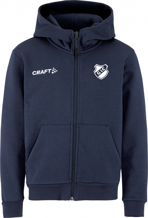 Craft - Glostrup Atletik Full-Zip Hoodie Kids - Navy blue